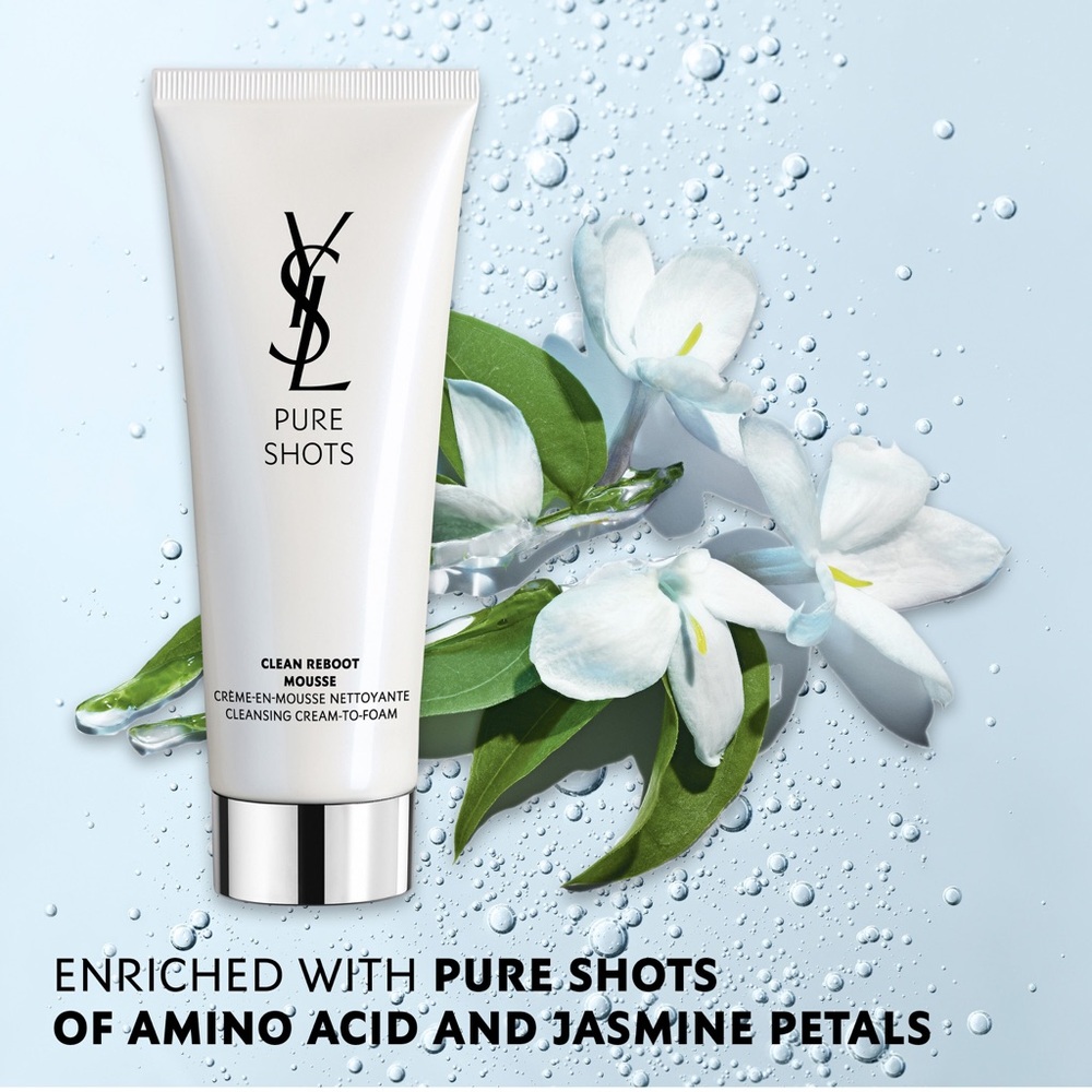 NIB - YSL - Pure Shots Clean Reboot Mousse Cleanser